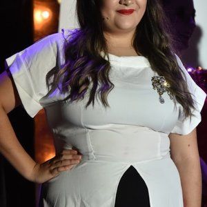 Short Sleeve High Low Front Split Long Maxi Tunic